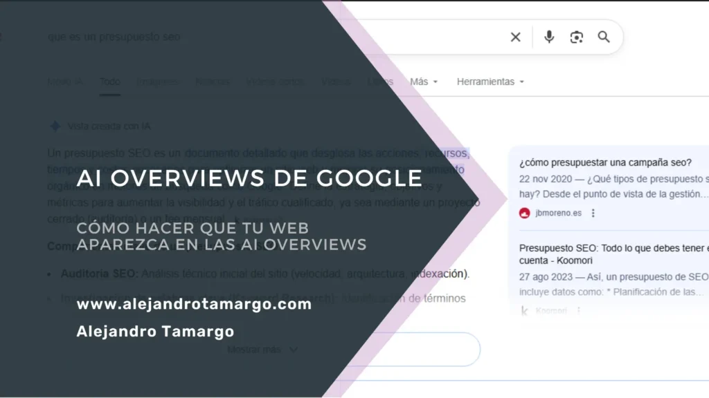 Cómo optimizar tu web para AI Overviews de Google en 2026